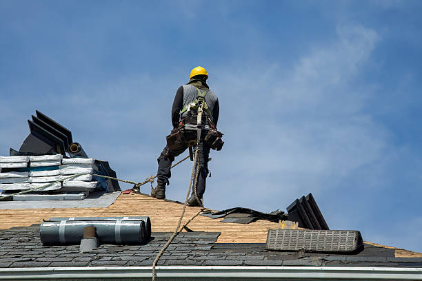 Professional Roofing technician working in Wicomico, VA